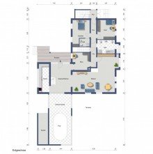 Grundriss-EG@ Stilvolles Architektenhaus in naturvoller Umgebung - Einliegerwohnung - Innenpool - Keller -