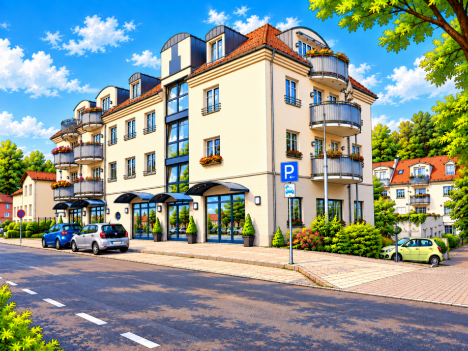 Hausansicht Wohn- / Gesch�ftshaus Erkner