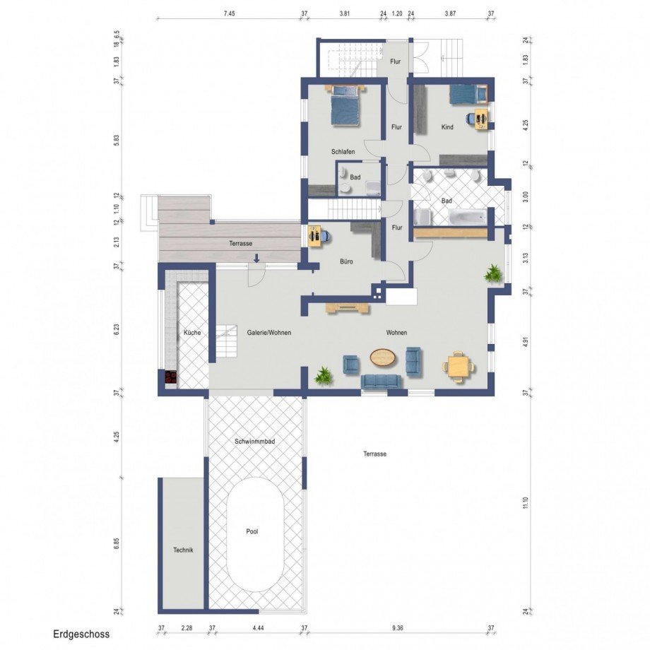 Grundriss-EG@ Einfamilienhaus Krausnick-Gro� Wasserburg