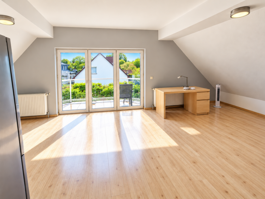 Wohnzimmer, Balkon OG Einfamilienhaus Berlin