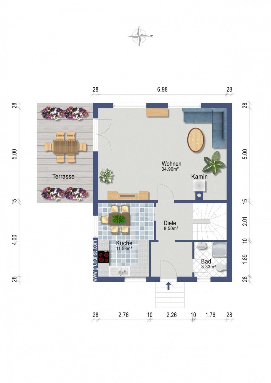 Grundriss EG - Haus I Einfamilienhaus Wildau