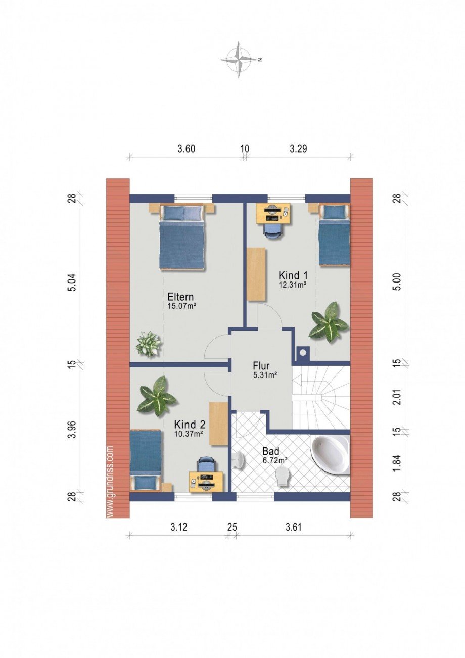 Grundriss OG - Haus I Einfamilienhaus Wildau