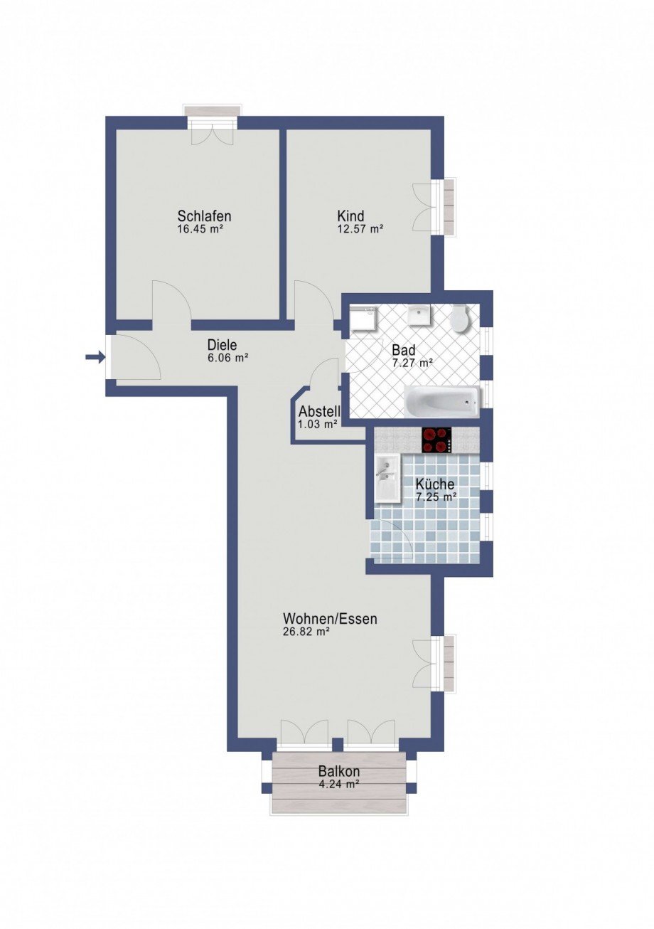 Grundriss Wohnung Gr�nheide